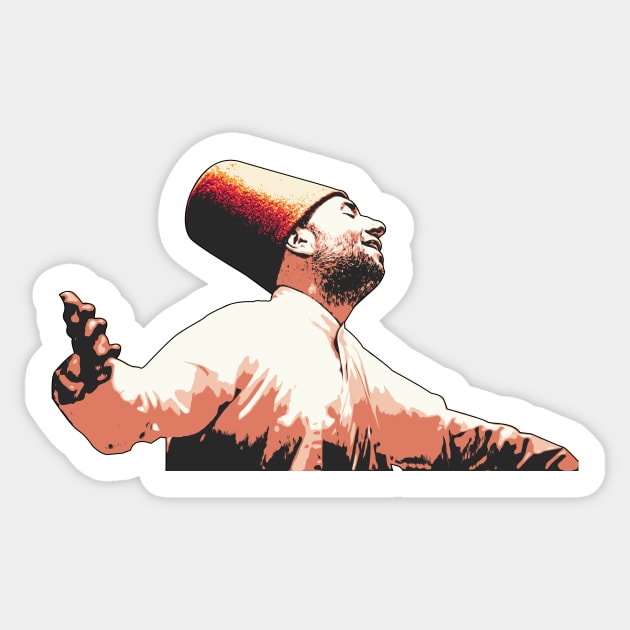 Sufi Dervish Sticker by boholoc0